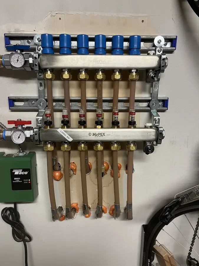 Plumber performing Gas Line Installation at a residential property in Holiday